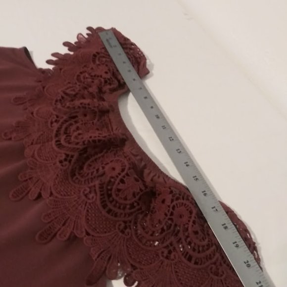 Wishful women's size 1X mulberry sleeveless blouse - Picture 11 of 15